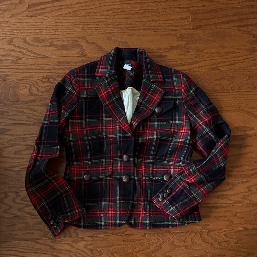 J. Crew Stewart Plaid Blazer